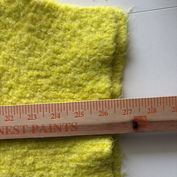 Free People Small Citron Yellow Moira Slouchy Tunic Sweater Wool‎ Blend Relaxed - Picture 8 of 10